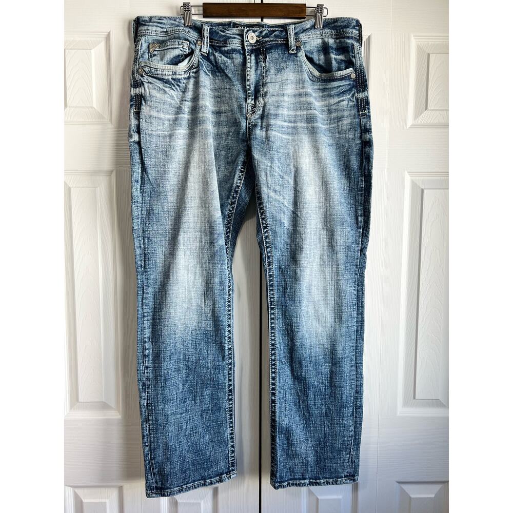 Buckle Salvage Supply Co Men's Jeans Mayhem Straight 38x31 Regular Fit